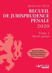 Recueil de Jurisprudence pénale 2020