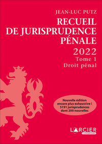 Recueil de jurisprudence pénale - Tome 1