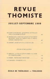 Revue thomiste - N°3/1999
