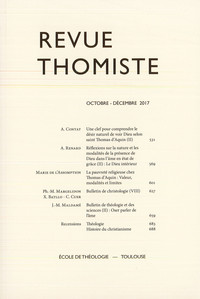 Revue thomiste - N°4/2017