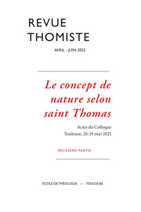 Revue thomiste - N°2/2022