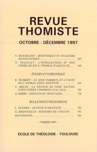 Revue thomiste - N°4/1997