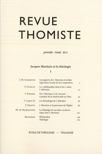 Revue thomiste - N°1/2015