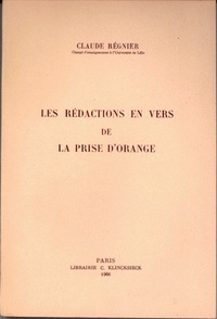 LES REDACTIONS EN VERS DE LA PRISE D'ORANGE
