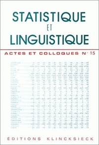 STATISTIQUE ET LINGUISTIQUE