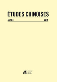 ETUDES CHINOISES XXXV-2 (2016)