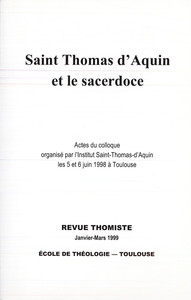 Revue thomiste - N°1/1999