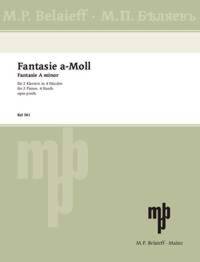 FANTASY A MINOR, OP. POSTH. LA MINEUR POUR 2 PIANOS