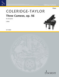 EDITION SCHOTT - THREE CAMEOS - FOR SOLO PIANO. OP. 56. PIANO.