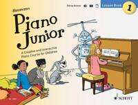 PIANO JUNIOR: LESSON BOOK 1 VOL. 1 PIANO+ENREGISTREMENTS ONLINE