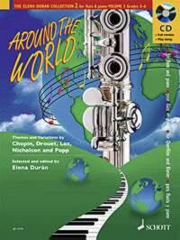 AROUND THE WORLD FL. FLUTE TRAVERSIERE +CD