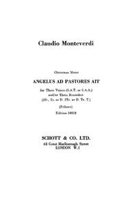 Angelus ad pastores ait