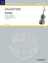 EDITION SCHOTT - SONATA IN A MINOR (NO. 9) - VIOLA AND PIANO.