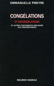 CONGELATIONS ET DECONGELATIONS