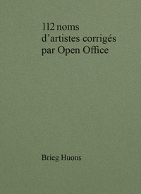 112 noms d'artistes corrigés par Open Office