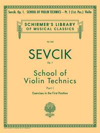 SCHOOL OF VIOLIN TECHNICS, OP. 1 - BOOK 1