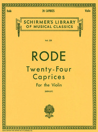 PIERRE RODE : 24 CAPRICES - VIOLON ET PIANO