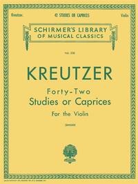 RODOLPHE KREUTZER: FORTY-TWO STUDIES OR CAPRICES (VIOLIN)