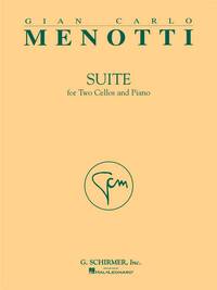 GIAN CARLO MENOTTI : SUITE - 2 VIOLONCELLES ET PIANO