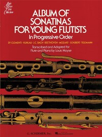 ALBUM OF SONATINAS FOR YOUNG FLUTISTS - IN PROGRESSIVE ORDER - LOUIS MOYSE