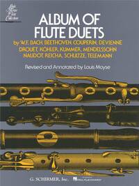 ALBUM OF FLUTE DUETS - FLUTE TRAVERSIERE PAR LOUIS MOYSE (12 TITRES )