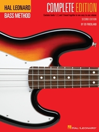 HAL LEONARD ELECTRIC BASS METHOD - COMPLETE ED. -  CONTAINS BOOKS 1,2, AND 3 -