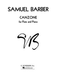 SAMUEL BARBER: CANZONE (FLUTE/PIANO)
