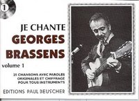 JE CHANTE BRASSENS --- PAROLES ET ACCORDS