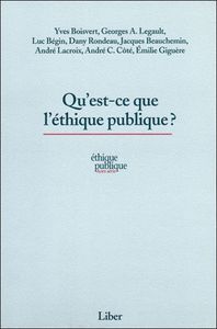 Qu'est-ce que l'éthique publique ?