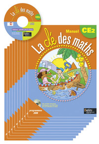 La clé des maths CE2, Pack de 10 manuels élèves + cédérom