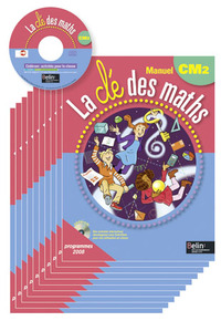 La clé des maths CM2, Pack de 10 manuels élèves + Cédérom