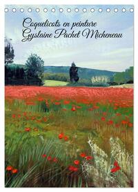 Coquelicots en peinture (Calendrier de bureau 2026 DIN A5 horizontal), CALVENDO calendrier mensuel