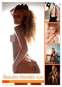 Beauté Blonde Nue (Calendrier de bureau 2026 DIN A5 horizontal), CALVENDO calendrier mensuel