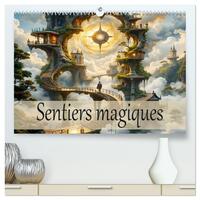 Sentiers magiques  (Calendrier mural 2026 DIN A2 vertical) calendrier de bureau