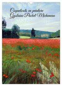 Coquelicots en peinture (Calendrier mural 2026 DIN A3 horizontal), CALVENDO calendrier mensuel