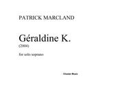 PATRICK MARCLAND: GERALDINE K.