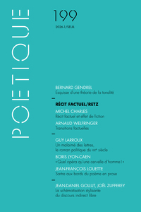 Poétique, n° 199