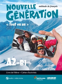 NOUVELLE GENERATION A2 -B1 - LIVRE + CAHIER + CD MP3 + DVD