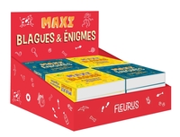 PLV de comptoir pleine - 12 vol - Maxi blagues et énigmes - 2023