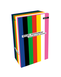 COFFRET 7 COULEURS MICHEL PASTOUREAU : BLEU, NOIR, VERT, ROUGE, BLANC , JAUNE ET ROSE