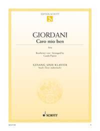 CARO MIO BEN - ARIA. HIGH VOICE AND PIANO. AIGUE.