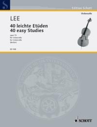 SEBASTIAN LEE : 40 LEICHTE ETUDES OPUS 70 - 40 EASY STUDIES - VIOLONCELLE