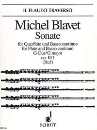 SONATA NO. 1 G MAJOR - OP. 2/1. FLUTE AND BASSO CONTINUO.