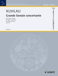 EDITION SCHOTT - GRANDE SONATE CONCERTANTE - OP. 85. FLUTE AND PIANO.