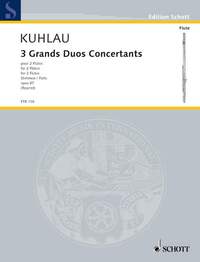 EDITION SCHOTT - THREE GRANDS DUOS CONCERTANTS - OP. 87. 2 FLUTES. PARTITION D'EXECUTION.