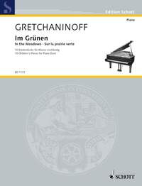 EDITION SCHOTT - SUR LA PRAIRIE VERTE - 10 PIECES POUR ENFANTS. OP. 99. PIANO (4 HANDS).