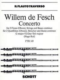 CONCERTO G MAJOR - OP. 10/8. 2 FLUTES (OBOES), STRINGS AND BASSO CONTINUO. REDUCTION POUR PIANO AVEC