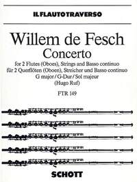 CONCERTO G MAJOR - OP. 10/8. 2 FLUTES (OBOES), STRINGS AND BASSO CONTINUO. REDUCTION POUR PIANO AVEC