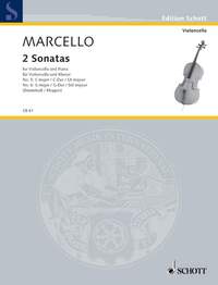 EDITION SCHOTT - DEUX SONATES - N  5 DO MAJEUR ET N  6 SOL MAJEUR. CELLO AND PIANO.