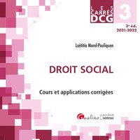 DCG 3 - DROIT SOCIAL - COURS ET APPLICATIONS CORRIGEES